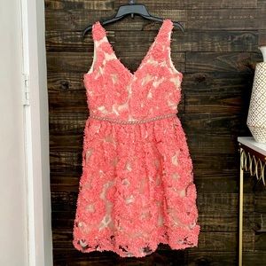 Pink and beige gorgeous dress 🎀